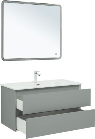 Тумба под раковину Aquanet Вега 2.0 100 мисти грин, артикул 00337957