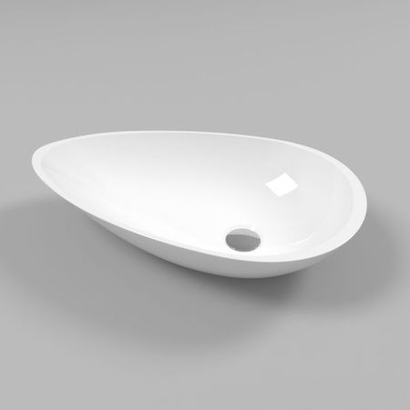 Умывальник WHITECROSS Sapphire 56x33 (белый глянец) иск. камень