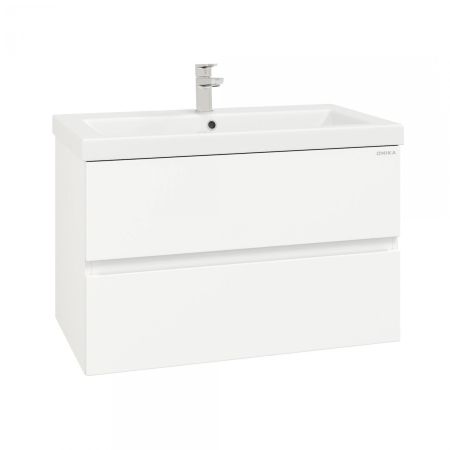 Тумба Onika Эвада 80 подвесная, белая (ум. Como 80), артикул 108058