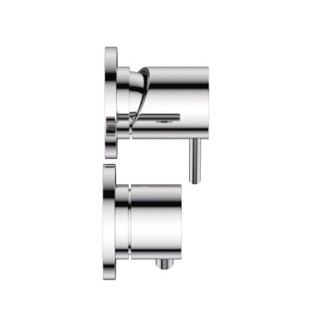 Встраиваемый однорычажный смеситель на 3 выхода CEZARES LEAF-VDIM3-L, артикул LEAF-VDIM3-L-SS