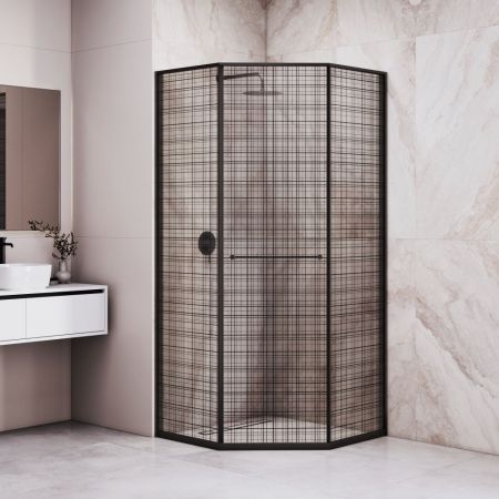 Душевой уголок RGW SV-82B "R" (Черная вуаль, 800x1200), артикул 33328282-244R