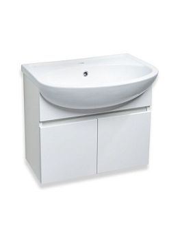 Тумба Runo Лада 60 подвесная белая под умывальник 00000000154 (Уют 60) (00-00001368)