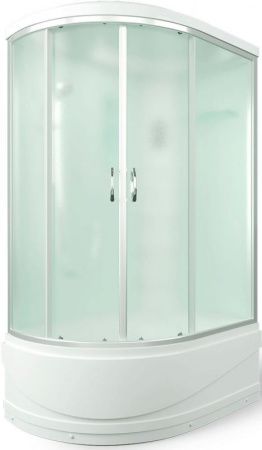 Душевая кабина Erlit Comfort ER4512TPL 120x80 Задняя стенка белая дверцы матовые