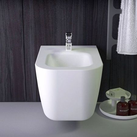 KNIEF Pride Биде подвесное 52х39х33см с 1 отв под смеситель,цвет белый матовый, артикул 0600-075-01