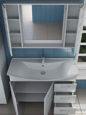 Тумба под раковину Vigo Diana 105 Белая, артикул Diana-3-1050(Стиль)