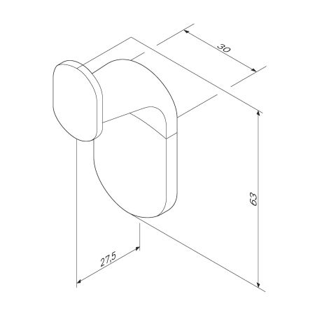 A84345500 X-Joy Крючок для полотенец (2 шт)