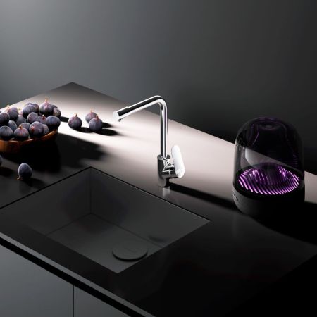 F8005700 Like, смеситель для кухни с каналом для питьевой воды, L-излив, хром, шт., артикул F8005700