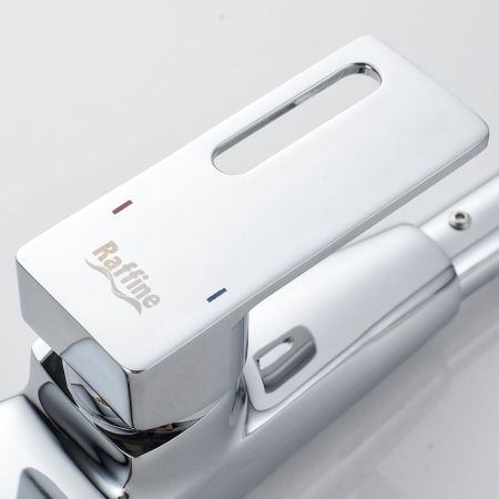 Смеситель для кухни с гибким изливом Raffine F313-9, хром