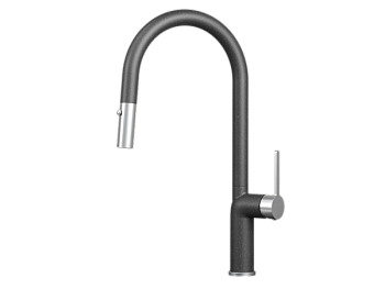 Смеситель для кухни GRANULA (9010, ЧЕРНЫЙ)