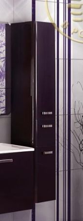 Подвесной шкаф-колонна Акватон Валенсия 1A123803VAG3L Белый жемчуг левый, артикул 1A123803VAG3L