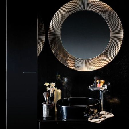 Laufen Kartell Раковина-чаша 420х420х120мм без перелива, без отв. под смеситель, цвет: черный глянцевый