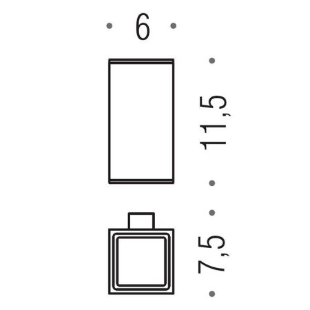 Colombo MiniQ Стакан подвесной, цвет: хром, артикул B5002.CR