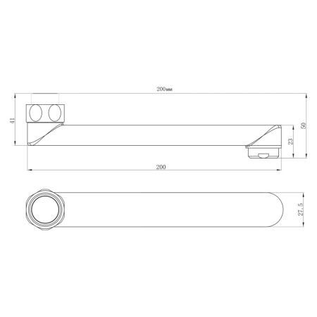Излив для смесителя Lemark LM9470C Хром, артикул LM9470C