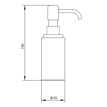 Bongio T Mix Дозатор настольный, 150х55 мм, цвет хром, артикул 30027CR00