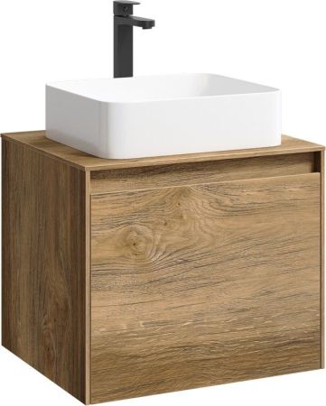 Mobi Корпус подвесной тумбы 60 см под умывальник , цвет дуб балтийский, артикул MOB0106DB