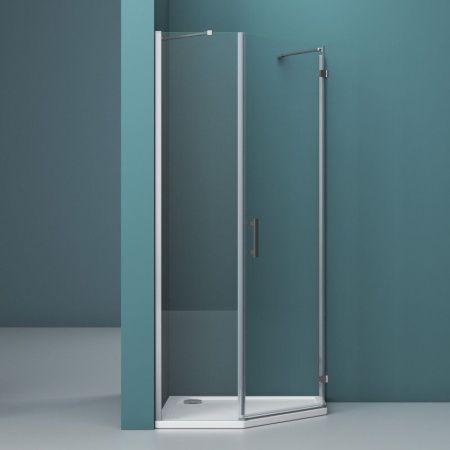 Душевой уголок BelBagno KRAFT-P-1-90-C-Cr-R