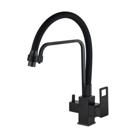 Смеситель для кухни Haiba HB76615-7, черный, артикул HB76615-7