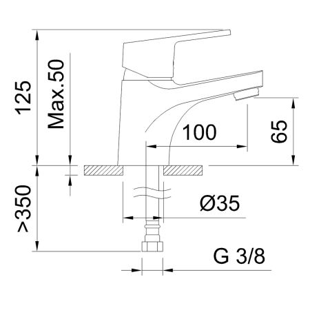 Смеситель GO! 98620 для раковины