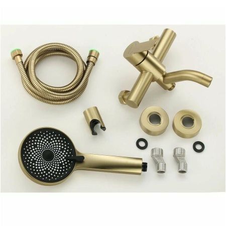 Смеситель для ванны Fmark FS8206C, матовое золото, артикул FS8206C