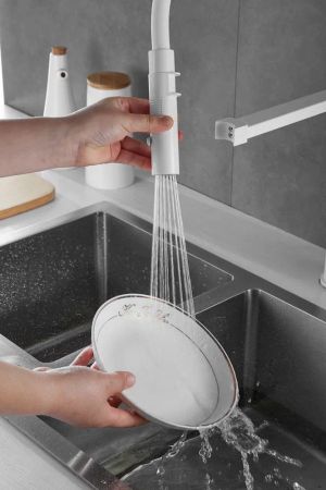 Смеситель для кухни Rose R133C, белый, артикул R133C