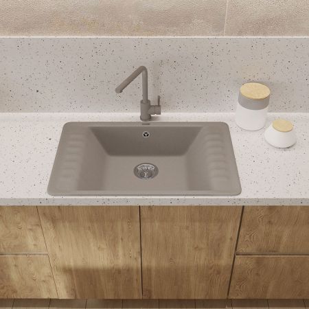 Смеситель для кухни GranFest Z-5411, песочный