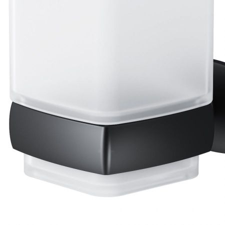 A9034322 Gem, Стеклянный стакан с настенным держателем, черный, артикул A9034322