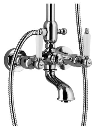 Душевая система Webert Dorian DO721208 Хром Белый, артикул DO721208015