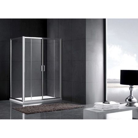 Душевой уголок Gemy Victoria 170x80 две дверцы профиль Хром стекло прозрачное, артикул S30192C-A80