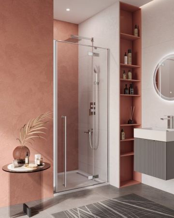 LINER-B-12-120-C-Cr-R Душевая дверь, артикул LINER-B-12-120-C-Cr-R