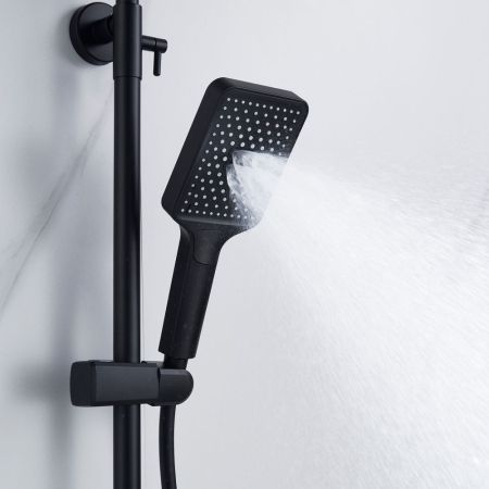 Душевая система Shevanik S4436H, черный
