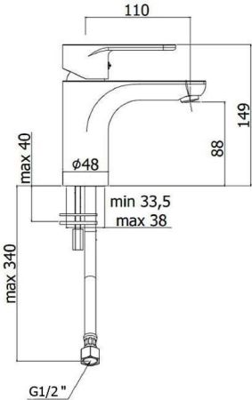Смеситель для раковины Paffoni Green GR071CR, артикул GR071CR