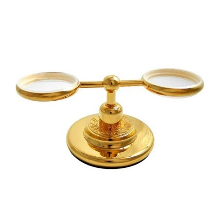 Nicolazzi Liberty Держатель для стакана и мыльницы, цвет: золото, артикул 1094GO16