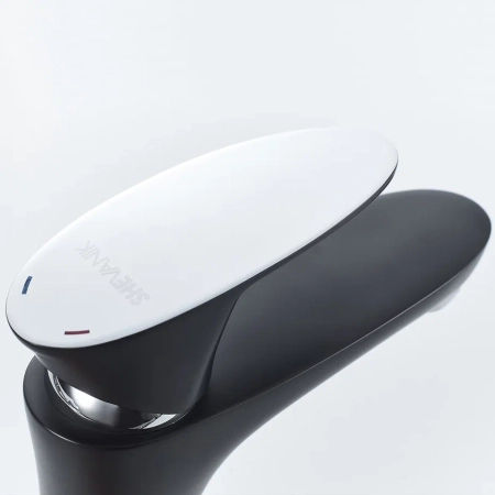 Смеситель для раковины Shevanik S9801H, черный/хром