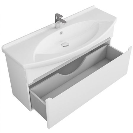 Тумба под раковину Owl 1975 Lagerta 105 OW08.04.00 подвесная Белая, артикул OW08.04.00