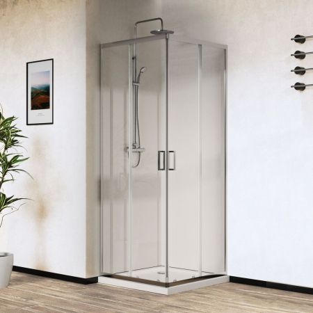 Душевые уголки Vincea Душевой уголок City VSS-5CT900CL, 900*900, хром, стекло прозрачное ,, артикул VSS-5CT900CL