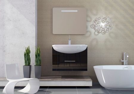 Зеркало SanVit Модерн 80 zmodern080 с подсветкой с кнопочным выключателем