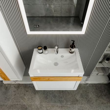 Комплект мебели для ванной Бриклаер БЕРЛИН 70BD, белый, артикул БЕРЛИН 70BD