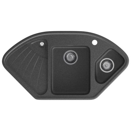 Кухонная мойка GranFest CORNER 1040E, графит, артикул C-1040E графит