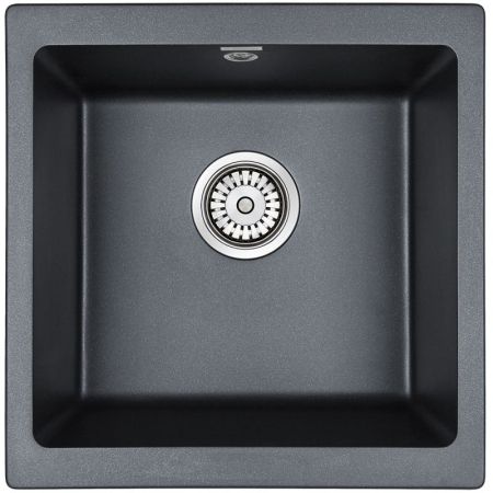 Кухонная мойка Paulmark Brilon 45 PM104546-BLM Черный металлик, артикул PM104546-BLM