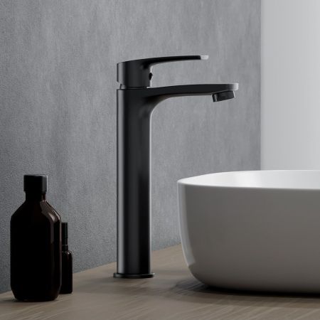 480250300 Eclipse 2.0, смеситель для умывальника высокий, черный