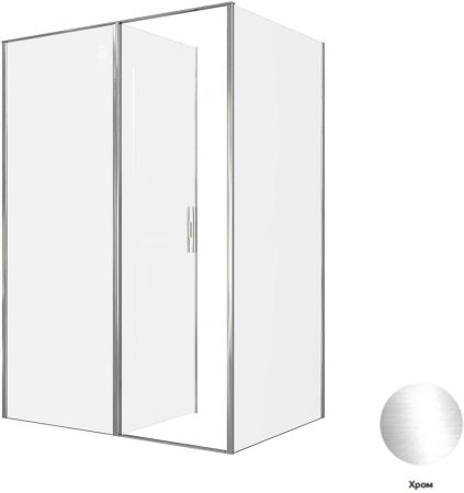 Душевой уголок Allen Brau Priority 140x100 3.31034.00 + 3.31046.00 хром, артикул 3.31034.00 + 3.31046.00