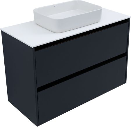 Тумба под раковину Allen Brau Activity 100 1.34006.AM антрацит матовый/черный браш, артикул 1.34006.AM