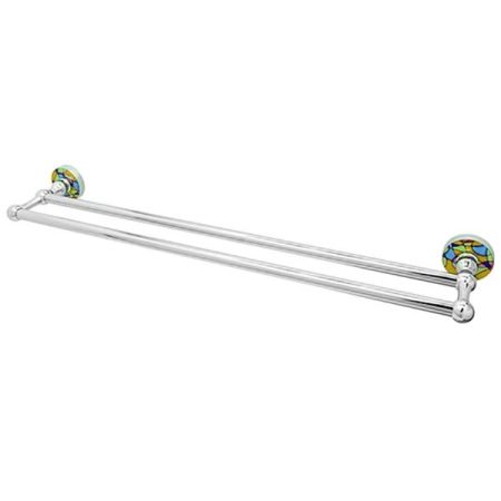 Полотенцедержатель WasserKRAFT Diemel K-2240 двойной Хром