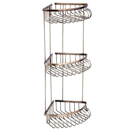 Угловая полка(металл), тройная MEDICI