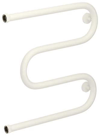 Полотенцесушитель водяной "М-обр.+" 500х500 Н. Г. 1" (Матовый Белый), артикул 30-4007-5050