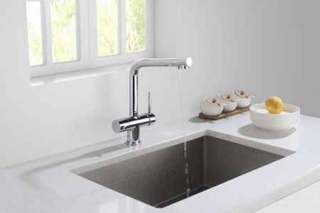 Смеситель для кухни с подключением фильтра Timo Saona 2396/00F хром, артикул 2396/00F