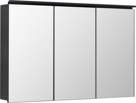 Зеркальный шкаф De Aqua Алюминиум 120 черный