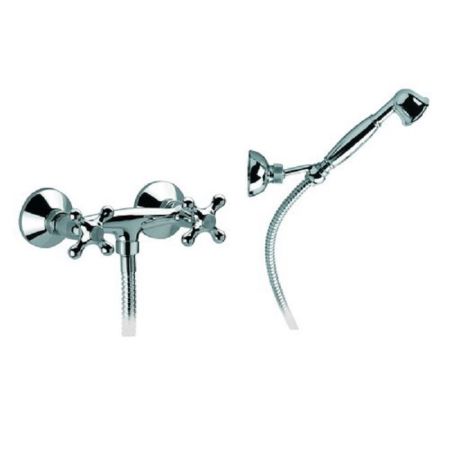Daniel Revival Смеситель для душа, с душевым комплектом (ручная лейка, держатель, шланг150), хром, артикул V4433Аcr