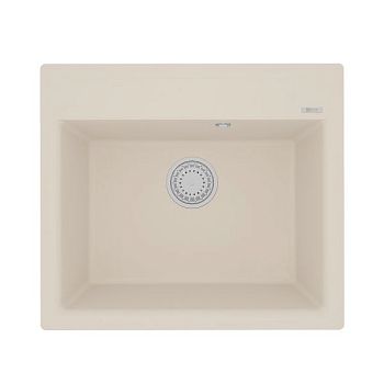 Кухонная мойка Lemark HANKA 570 врезная прямоугольная из кварцгранита цвет: Шампань  (9910018)