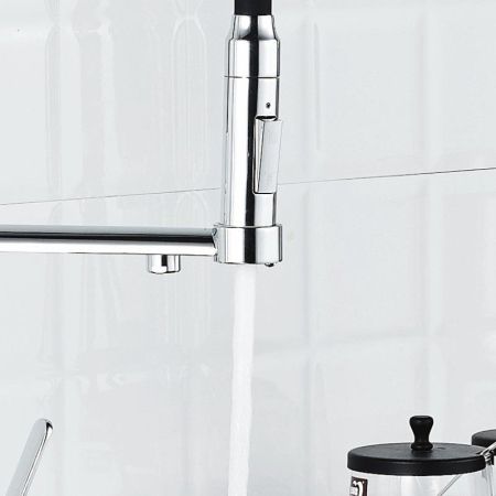 Смеситель для кухни Haiba HB76854, хром